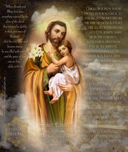 The Saints Collection - St Joseph Prayer Candle