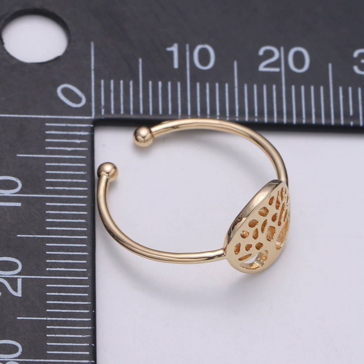 Dainty Tree Of Life Ring, Gold Tree Ring Bridesmaid Gift, Open Adjustable Ring, Stackable Ring, Midi Ring, Filigree Ring, Popular Ring R-247