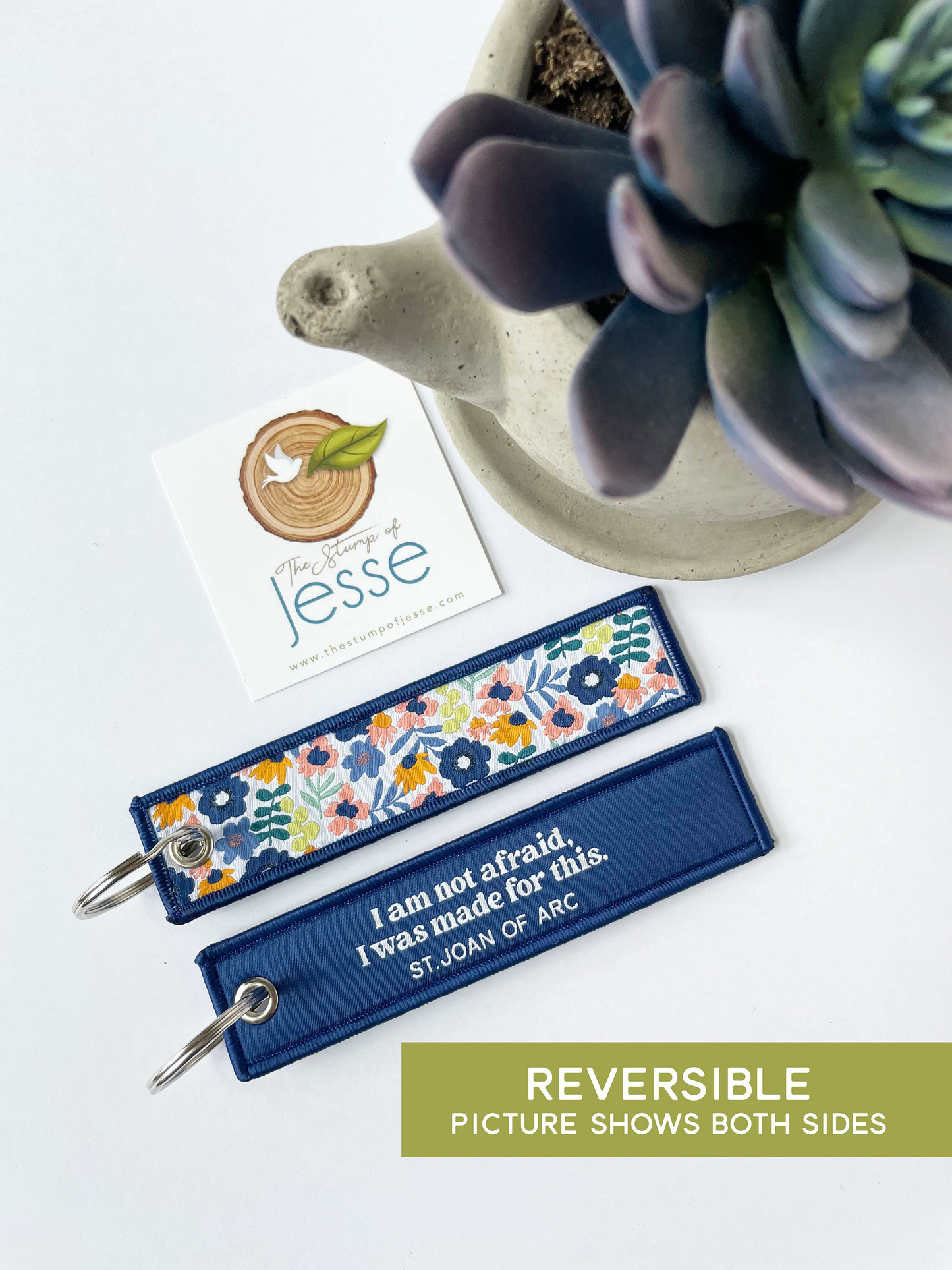Catholic Woven Keychain & Bag Tag I Catholic Gift
