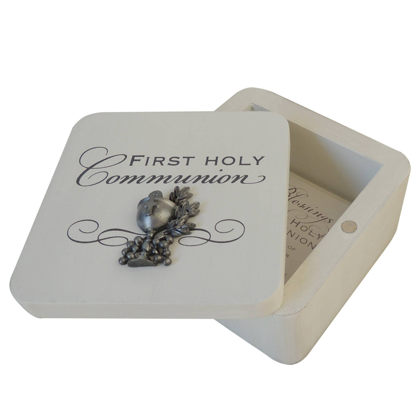 Communion White Keepsake Box