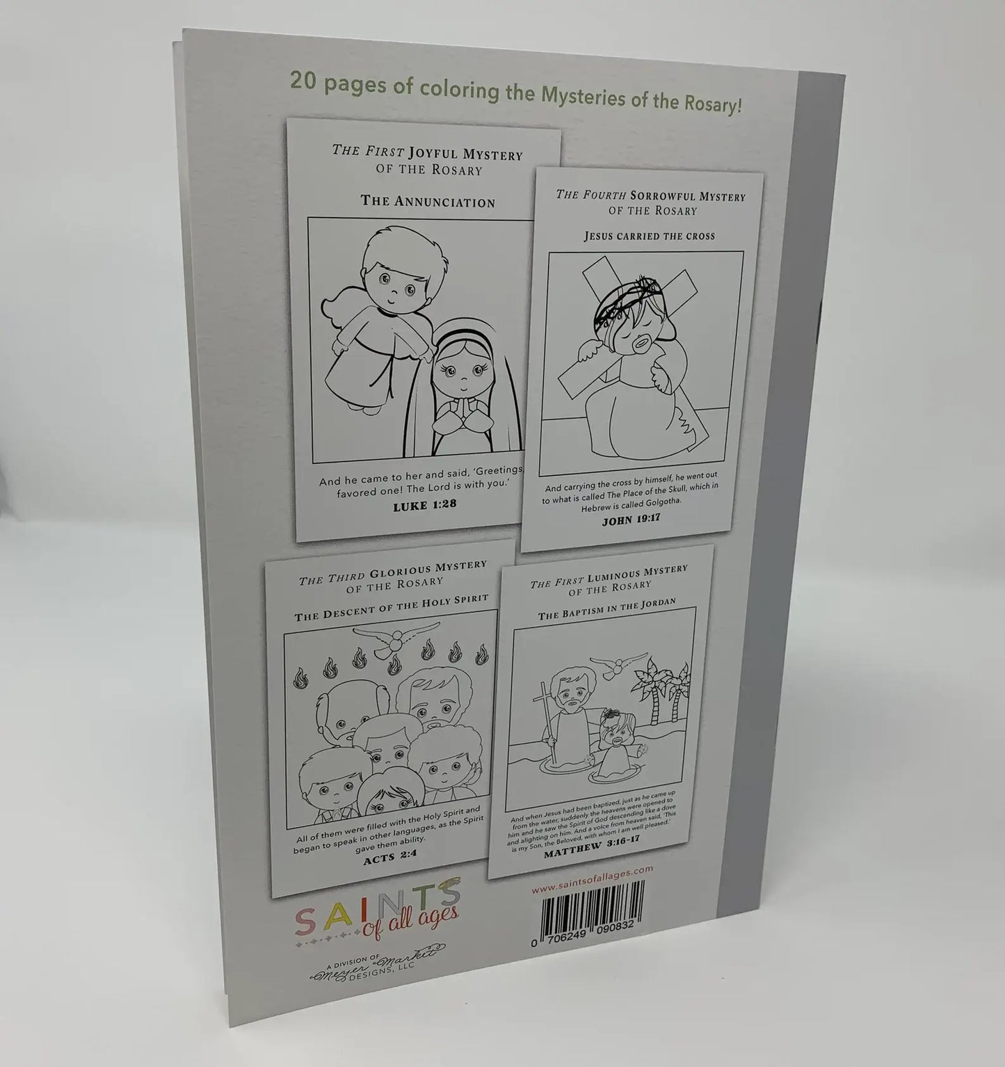 Catholic Saints Coloring Book Rosary Edition