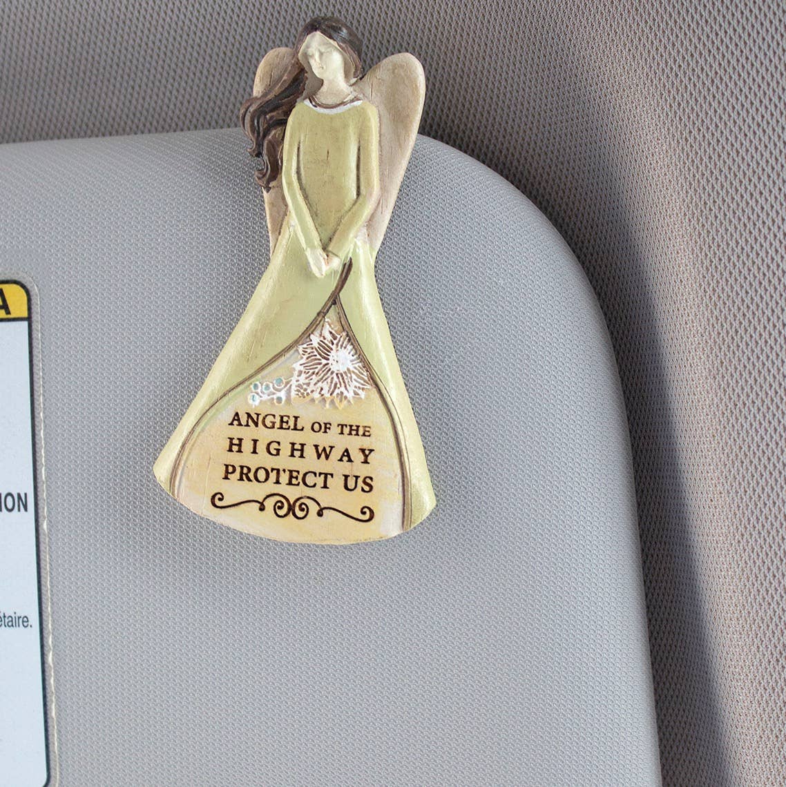 Angel of the Highway Sculpted Visor Clip