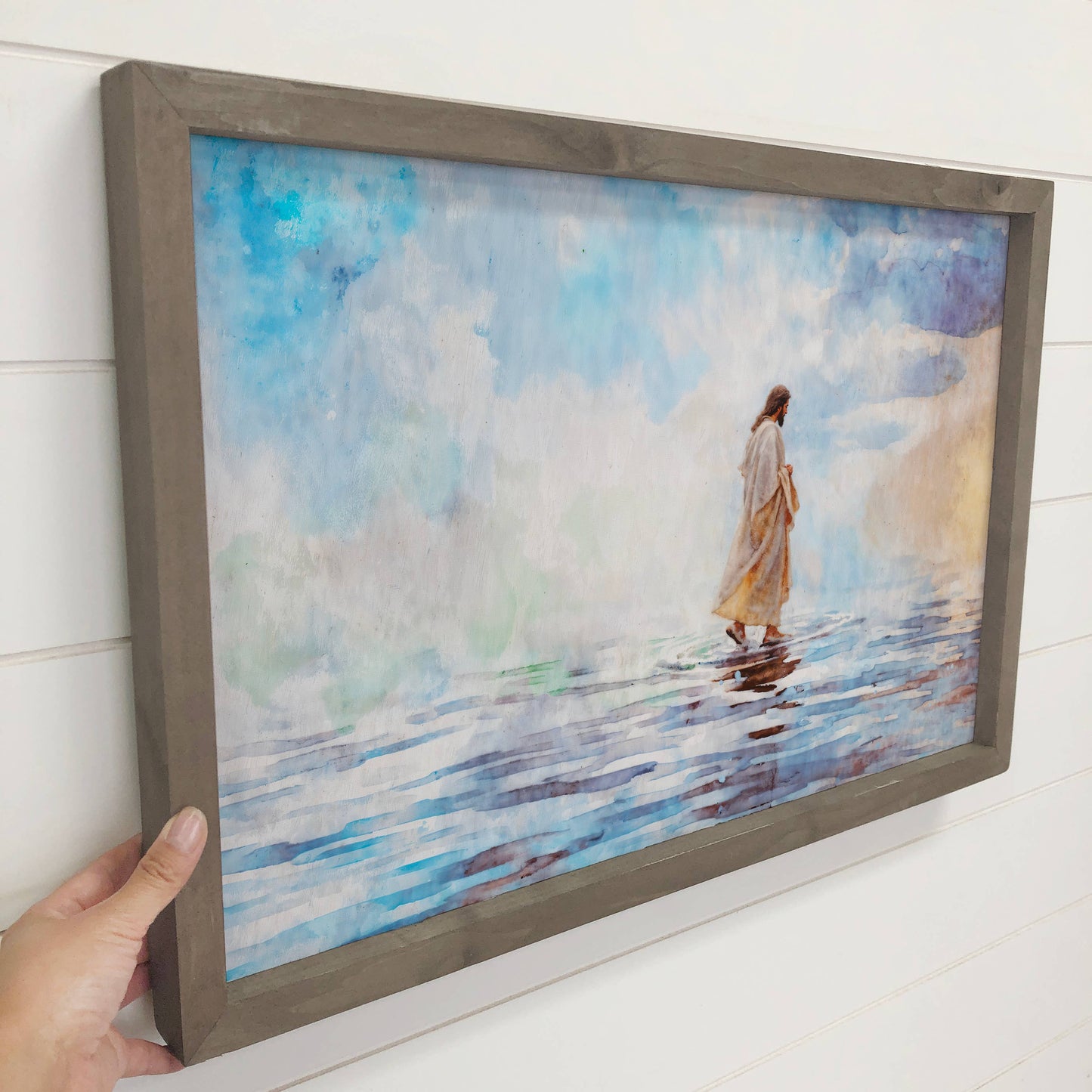 Gentle Steps Jesus Walking on Water - Living Room Wall Art
