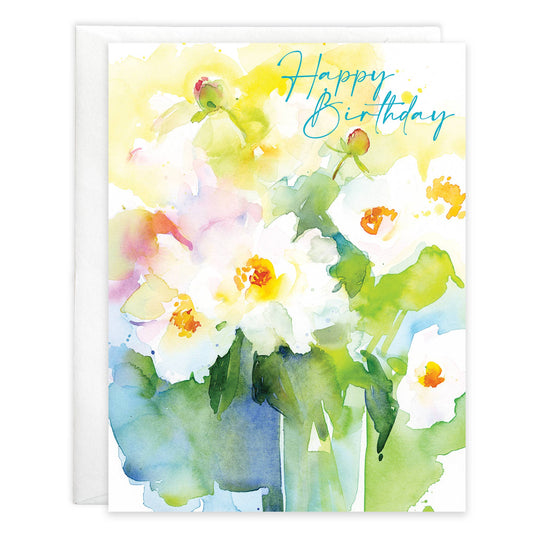 With Scripture Birthday Card - Sunny Bouquet