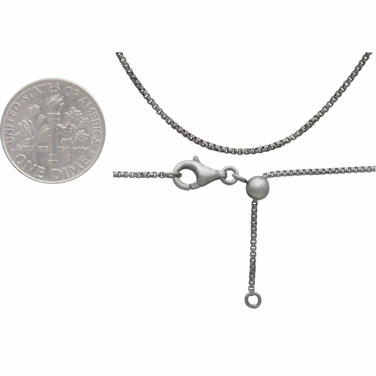 Sterling Silver Chain with Slide bead