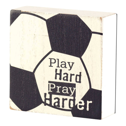 SOCCER 2 CHRONICLES 15:7 TABLETOP PLAQUE