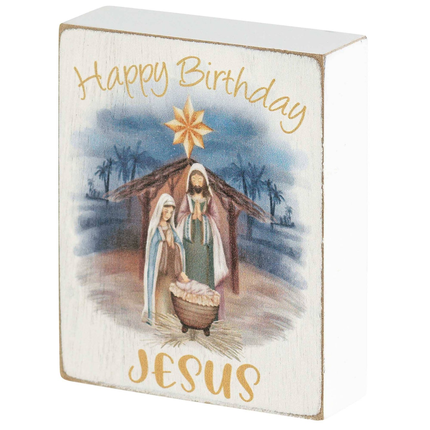 TABLETOP PLAQUE HAPPY BIRTHDAY JESUS