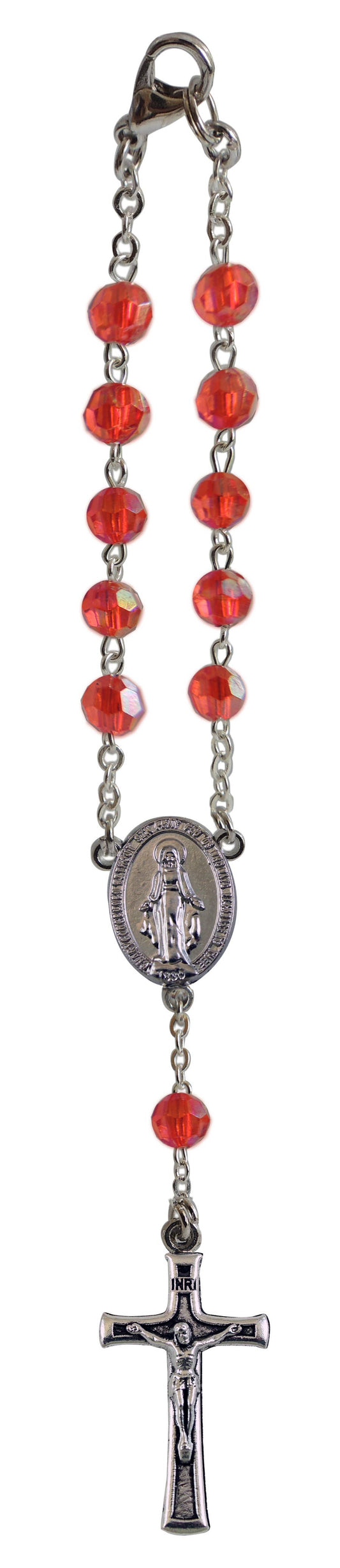 Ruby Bead Car Rosary