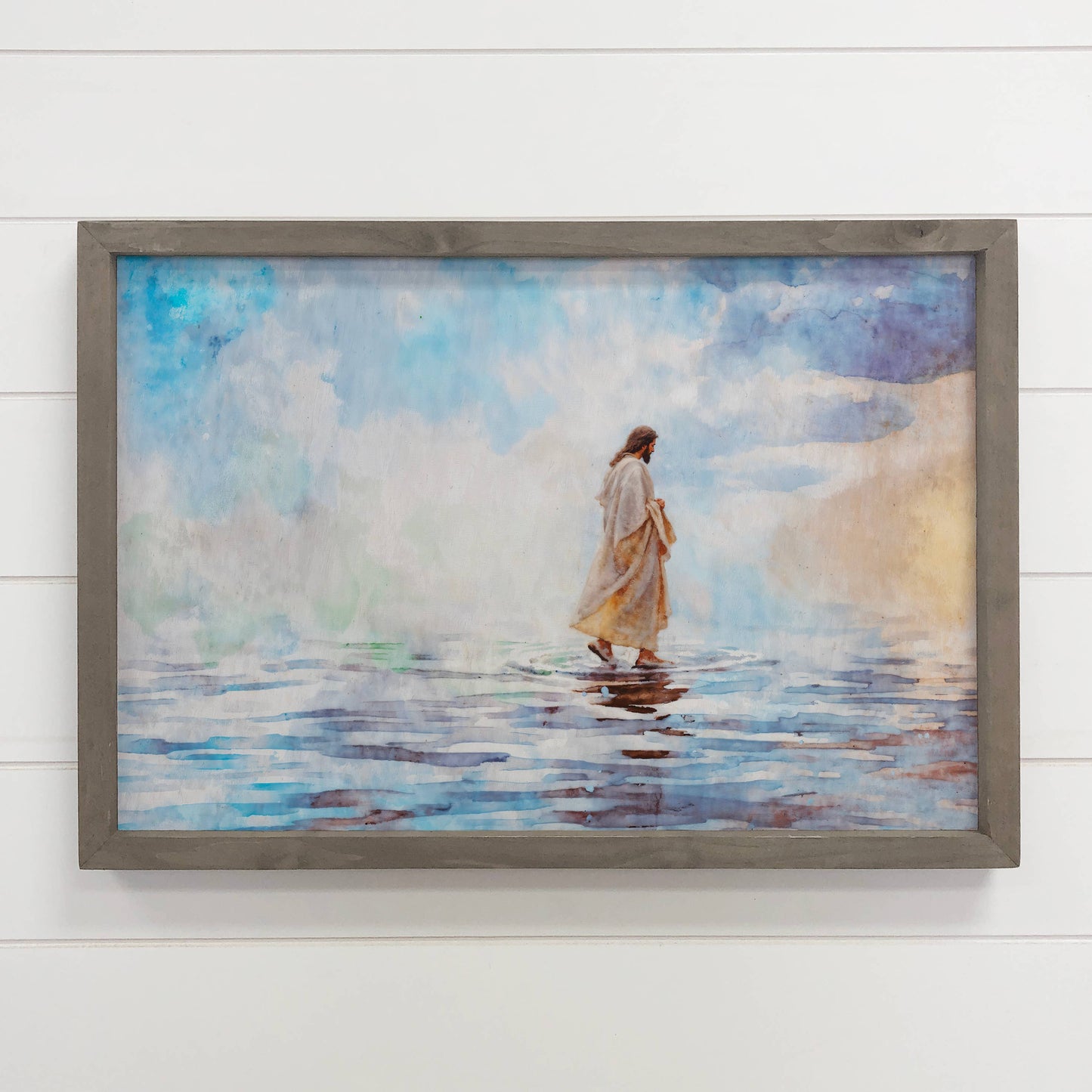 Gentle Steps Jesus Walking on Water - Living Room Wall Art