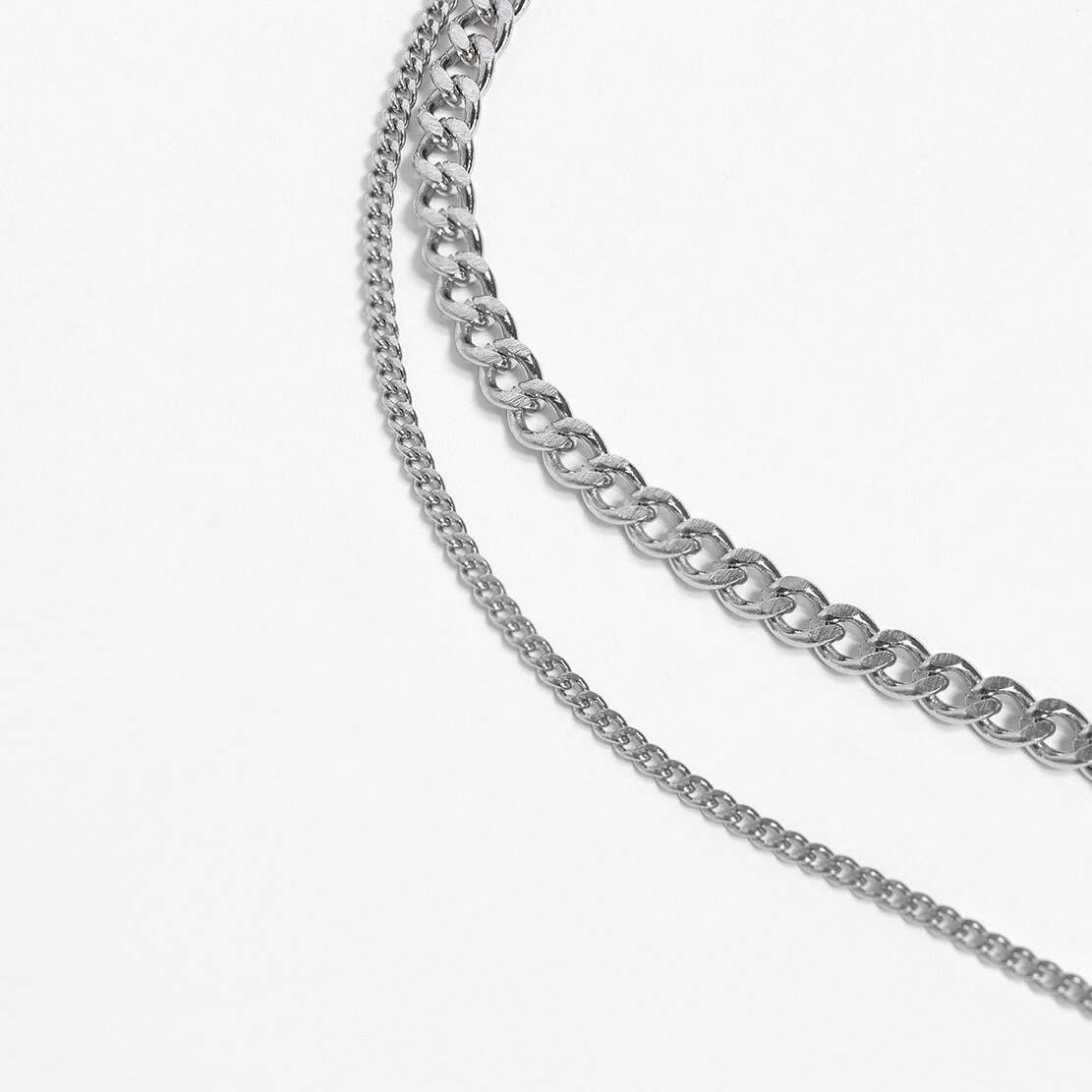 Stainless Steel Curb Chain Necklace