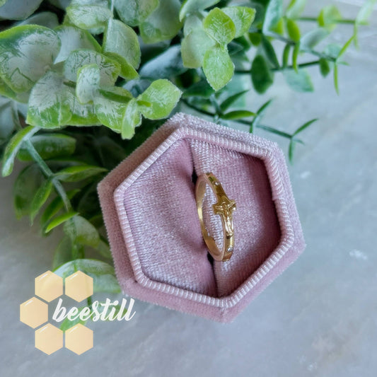 Rosary Ring with CZ Diamonds