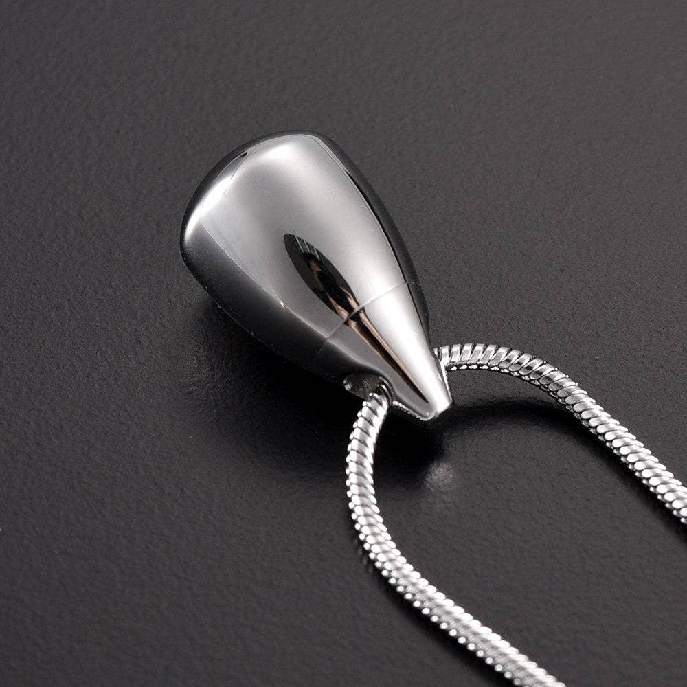 Teardrop Cremation Urn Necklace