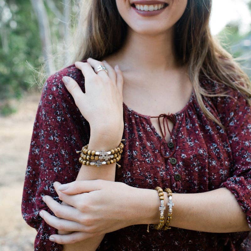 Rooted In Faith Bracelet - St. Peregrine Medal