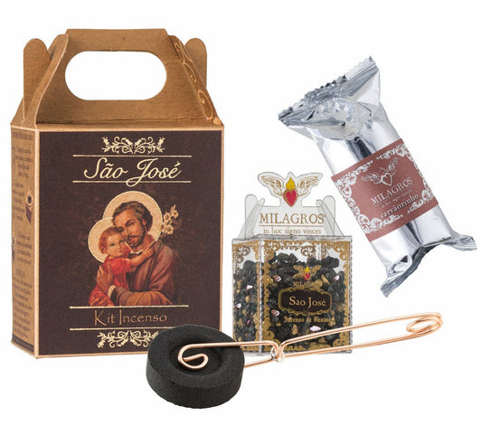 Milagros Saint Joseph Mini Incense Kit (São José)