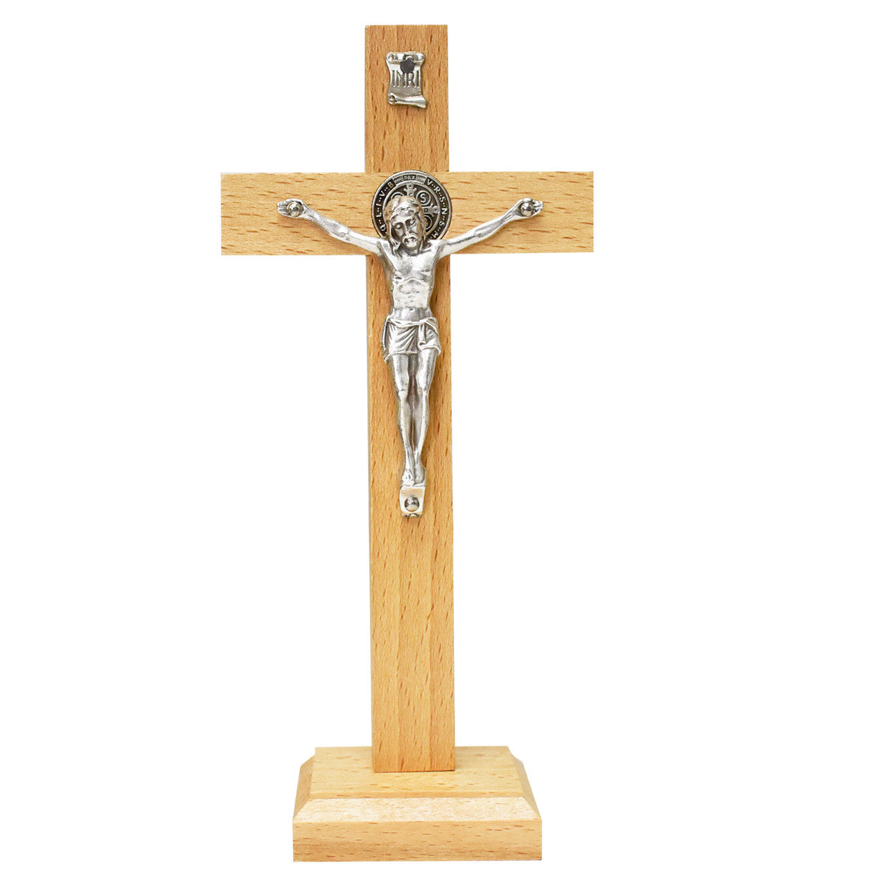 7" ST. BENEDICT BROWN STANDING CRUCIFIX