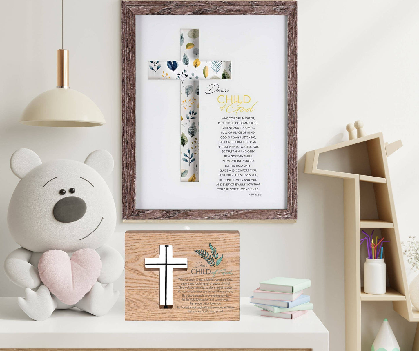 Tabletop Wire Plaque Child Of God Boy