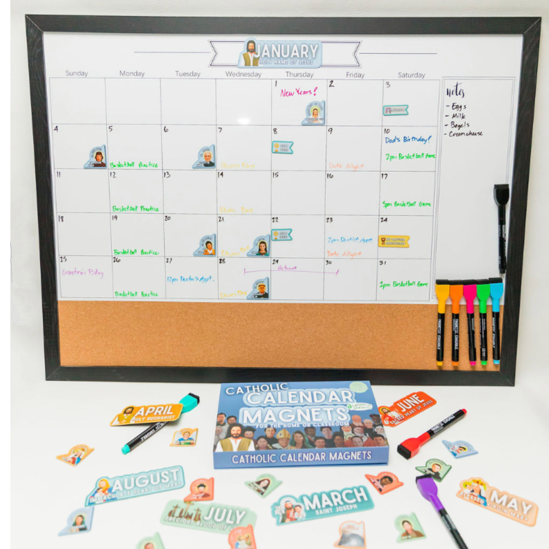 Catholic Calendar Magnets for the Home or Classroom