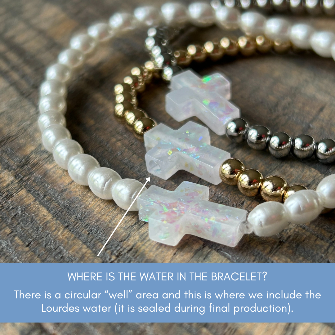 Holy Water Mens Lava Rock Bracelet
