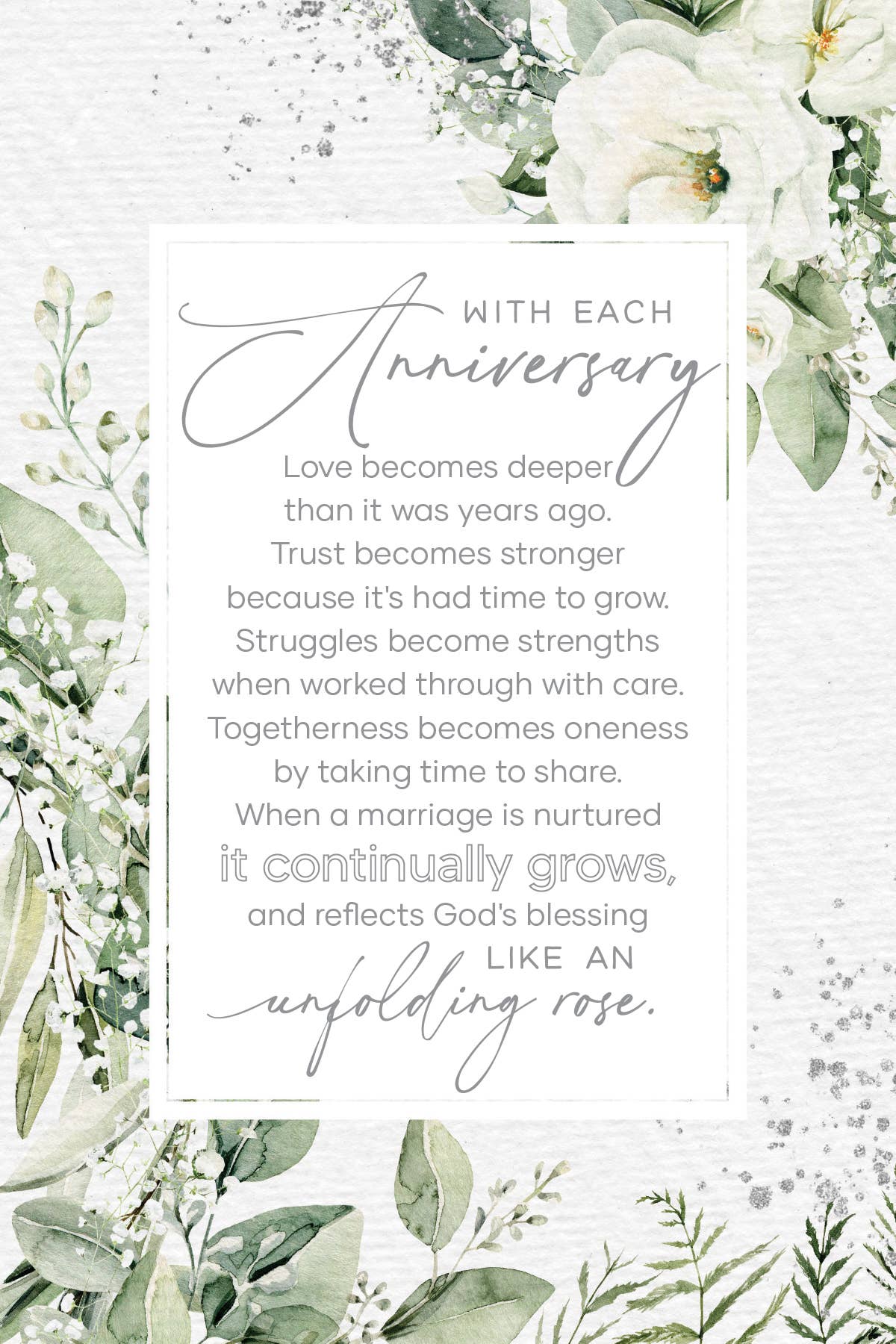 With Each Anniversary - Everyday Plaques 6X9