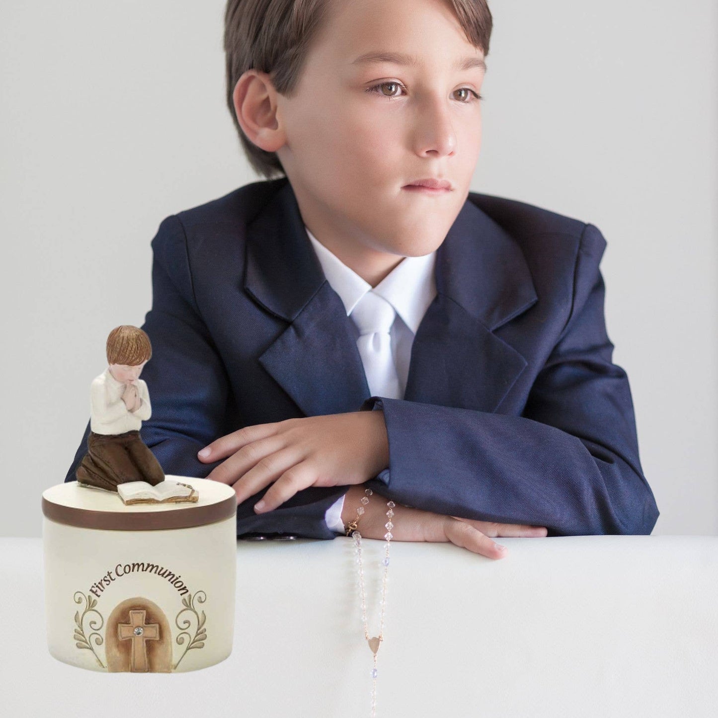 Boy First Communion Trinket Case