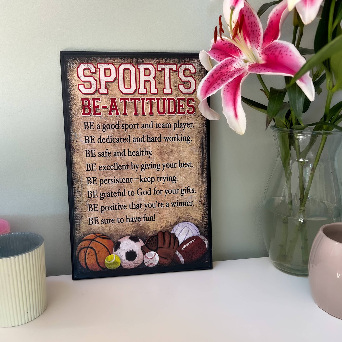 Sports Be-attitudes Plaque