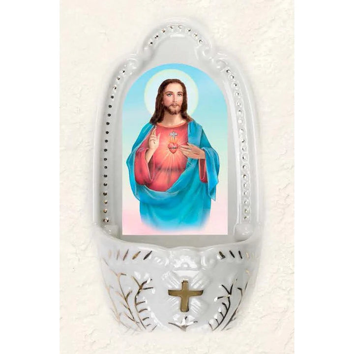 Holy Water Font -The Sacred Heart of Jesus