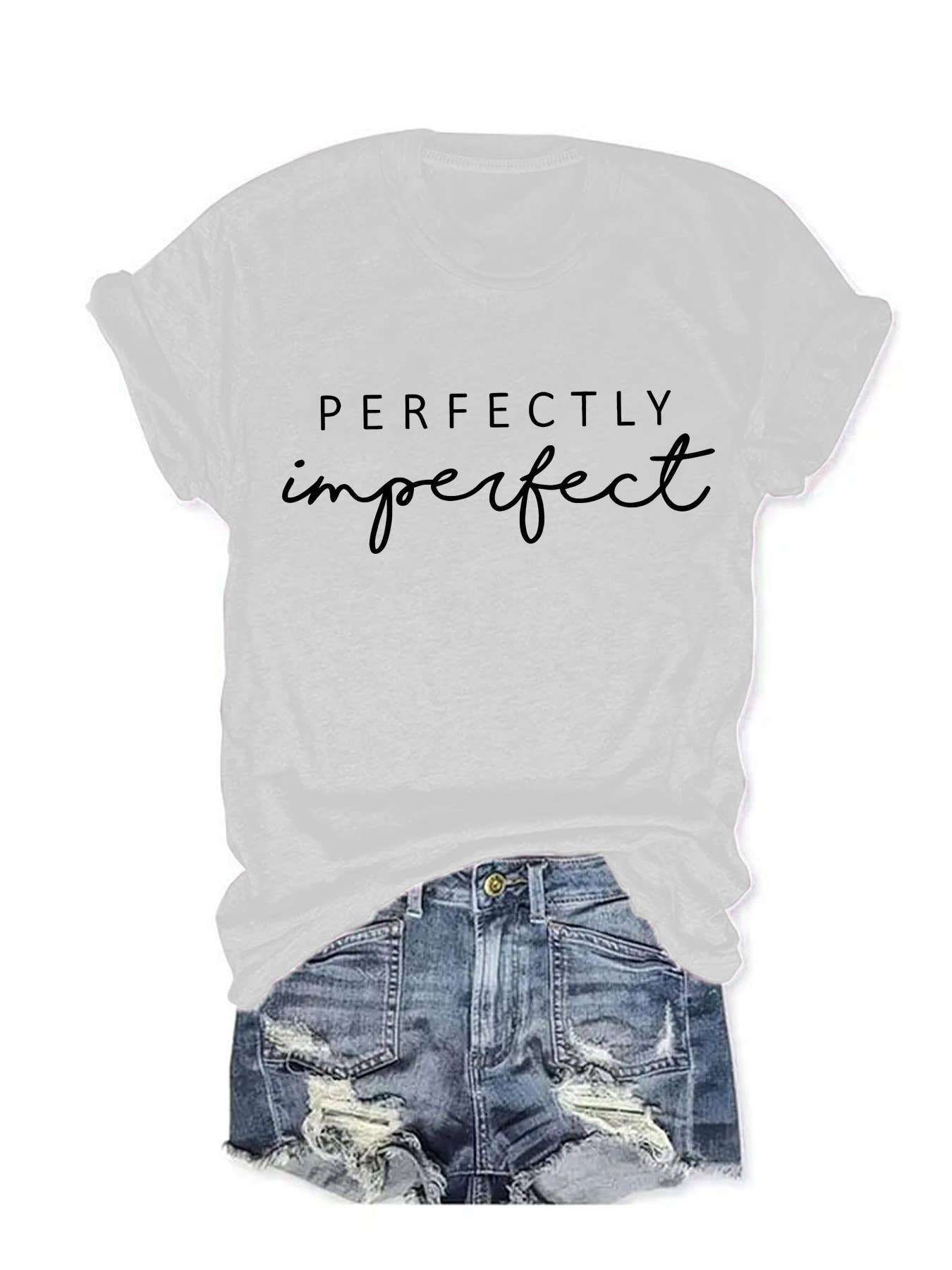 Perfectly Imperfect Letter printed tee