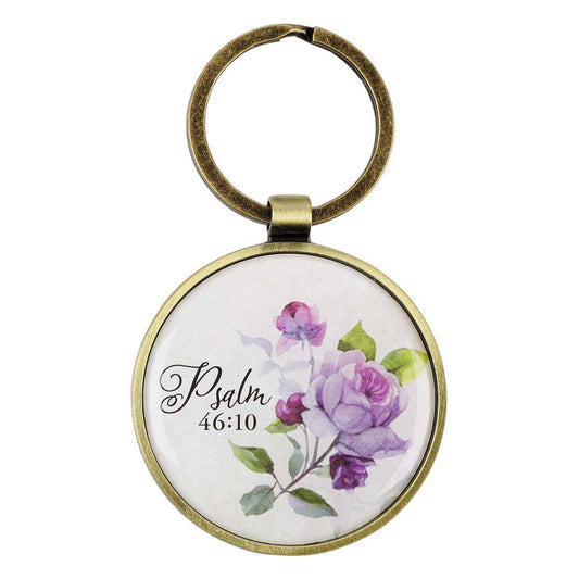 Keychain in Tin Be Still Ps. 46:10