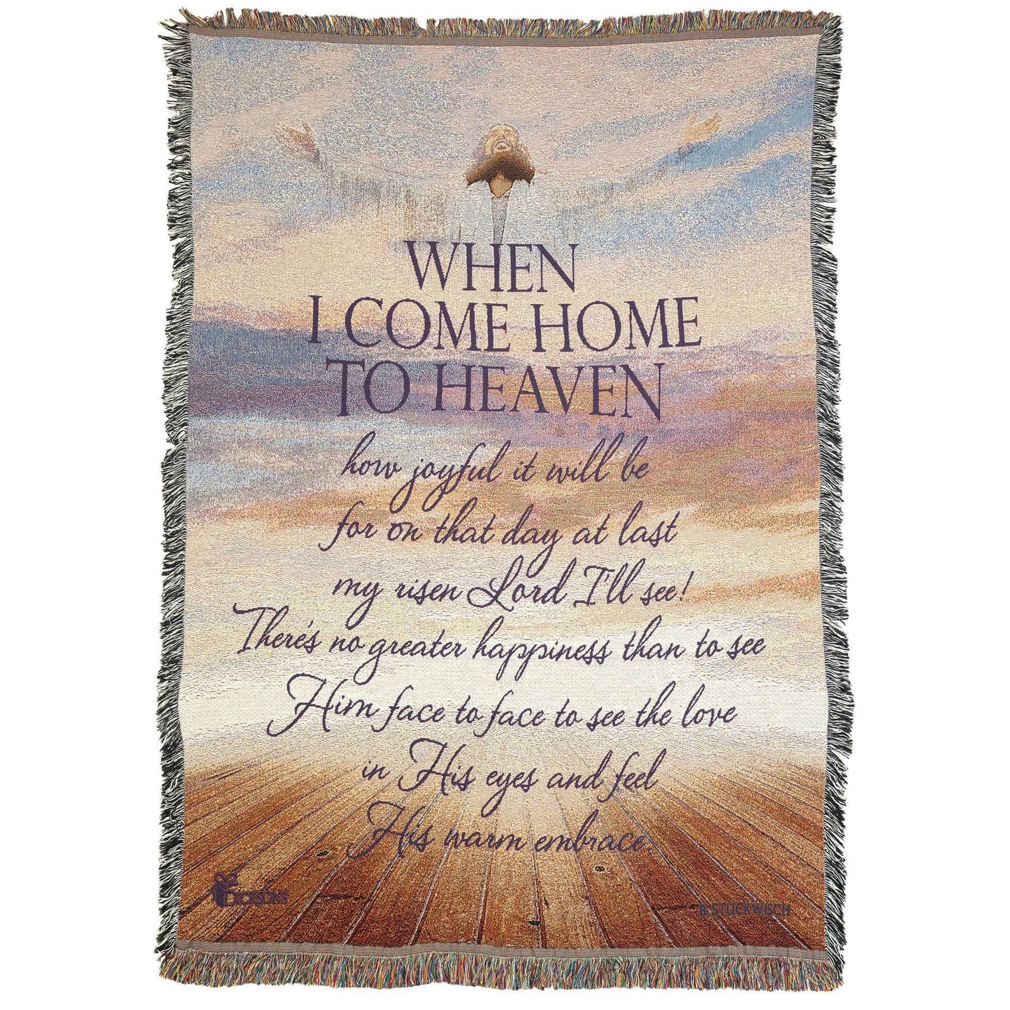 Throw When I Come Home To Heaven 48x68