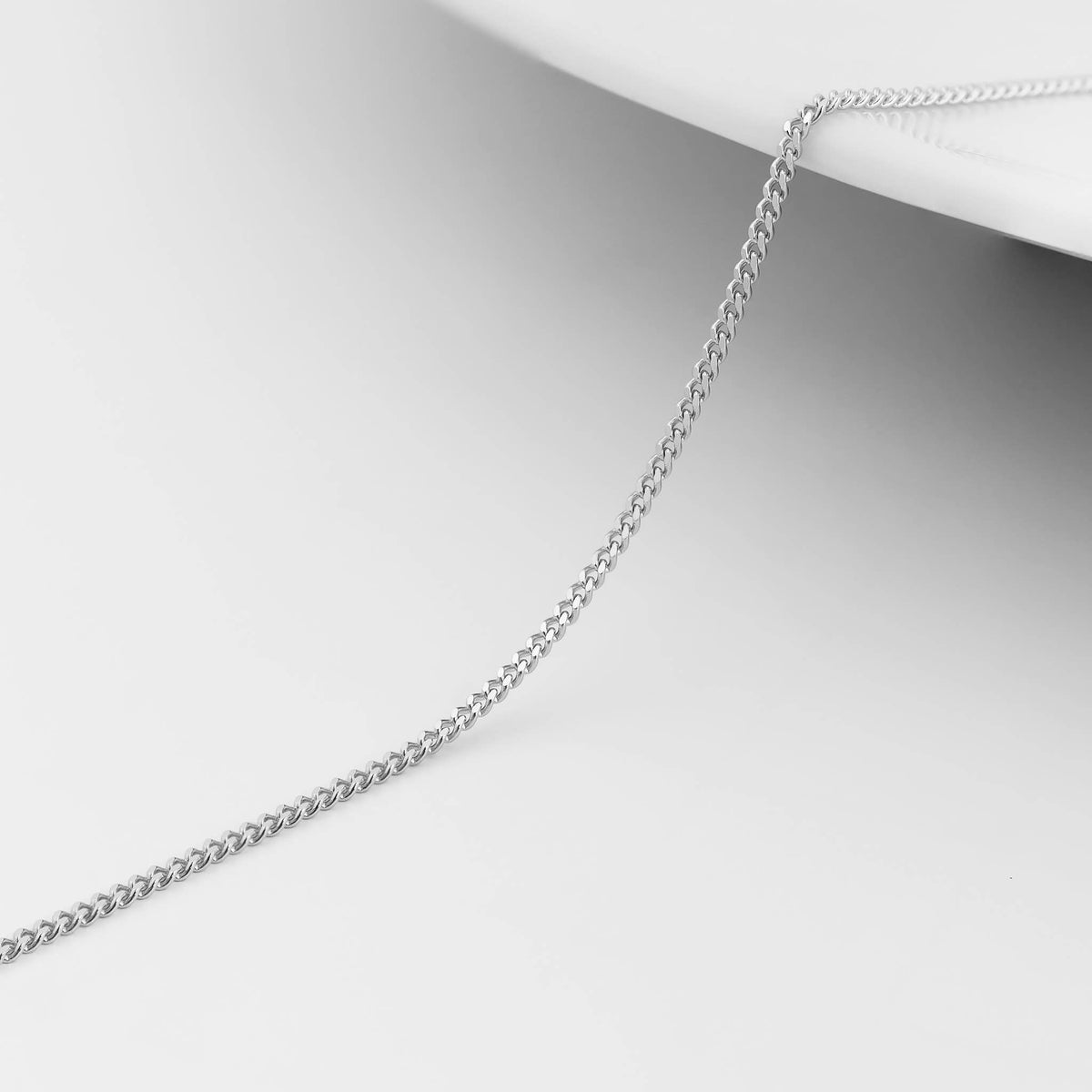 Stainless Steel Curb Chain Necklace