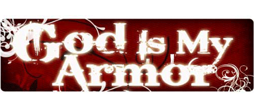 God Is My Armor - 2 Pack Mini Stickers