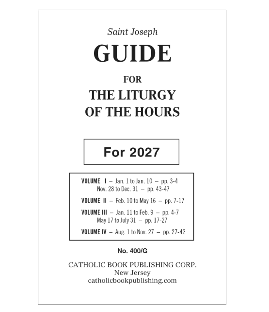 Liturgy Of The Hours Guide For 2027