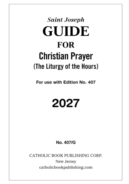 Christian Prayer Guide For 2027 (Large Type)
