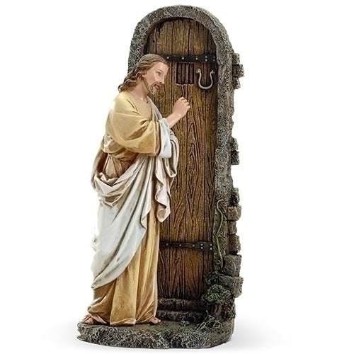 12"H JESUS KNOCKING AT DOOR FIGURE