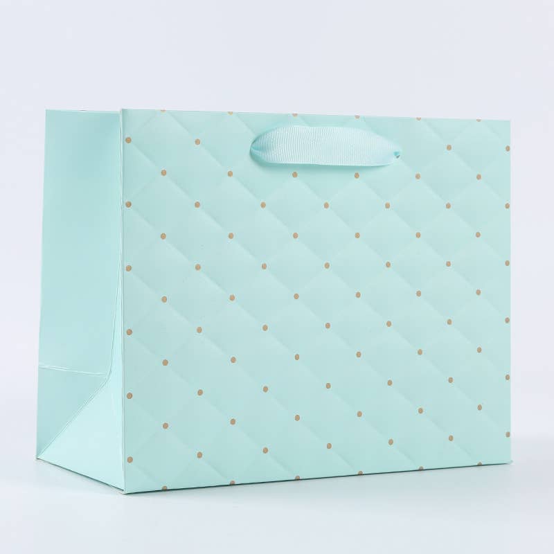 Tiffany Blue Dot Wavy Surface gift bag w/ tissue