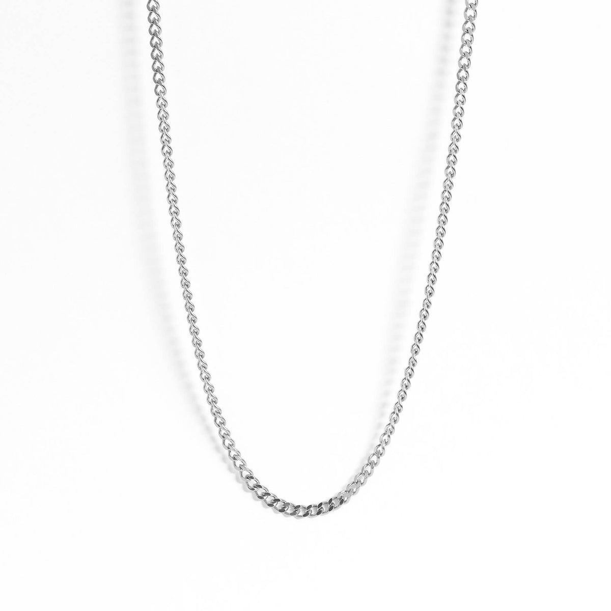 Stainless Steel Curb Chain Necklace