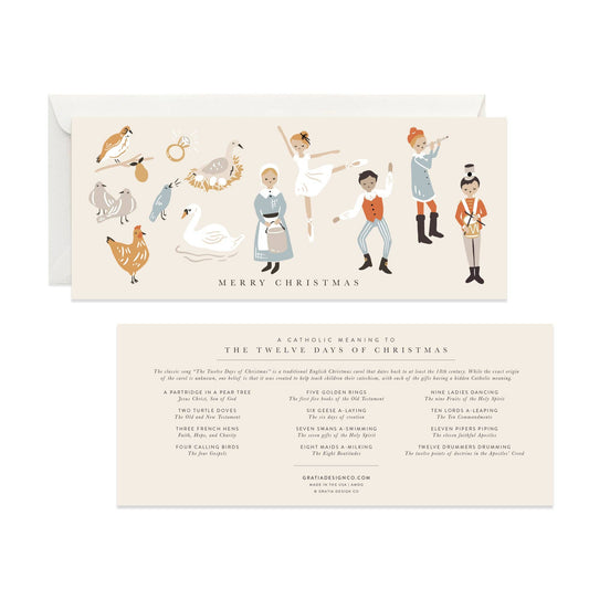 A Catholic 12 Days of Christmas Card - Box of 6
