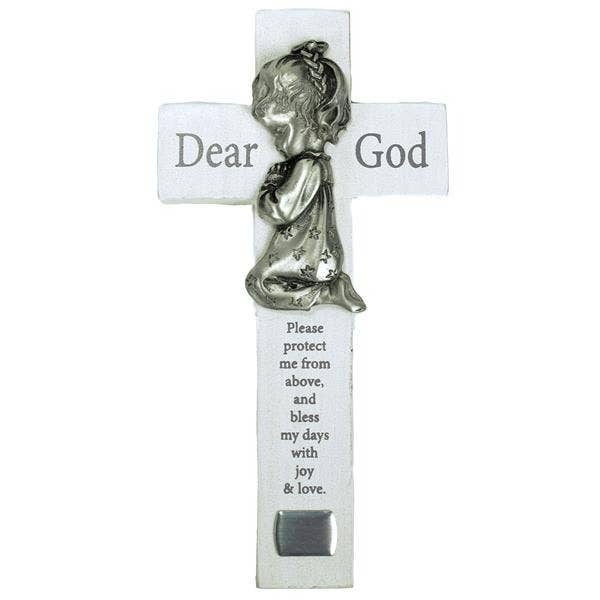 Bedtime Prayer Wall Cross for Girl