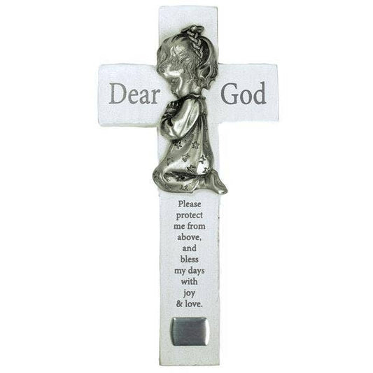 Bedtime Prayer Wall Cross for Girl