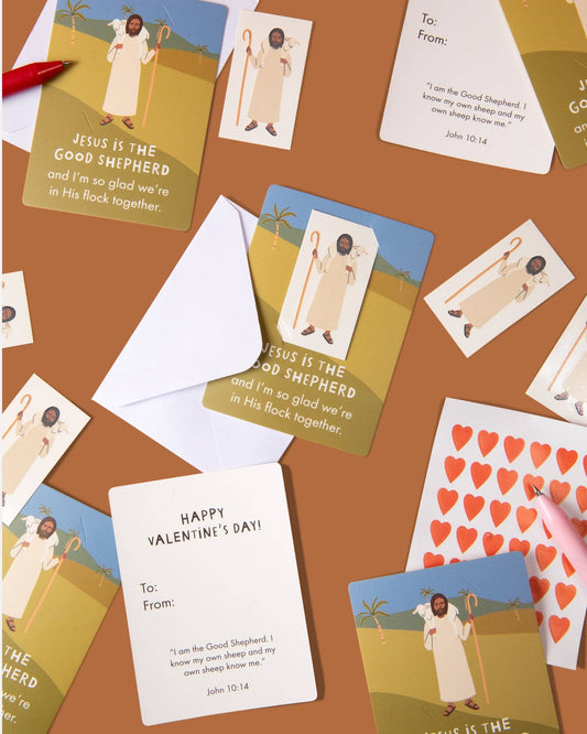 Valentine Cards with Temporary Tattoos (Jesus Is the Good Shepherd )