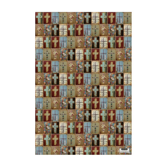 “Crosses” Wrapping Paper Sheet