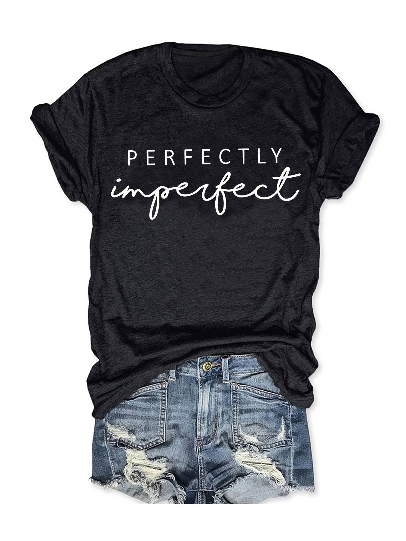 Perfectly Imperfect Letter printed tee