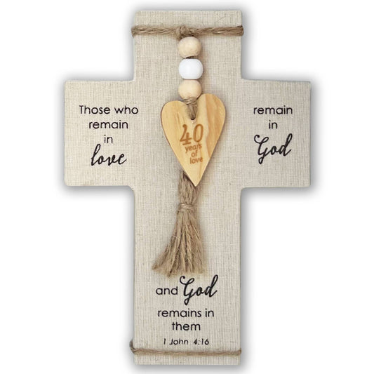 Fabric Anniversary Crosses