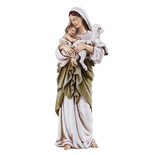 4"H MADONNA & CHILD W/LAMB FIGURE; RENAISSANCE COLLECTION