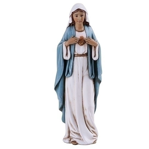 4"H IMMACULATE HEART OF MARY FIGURE; RENAISSANCE COLLECTION