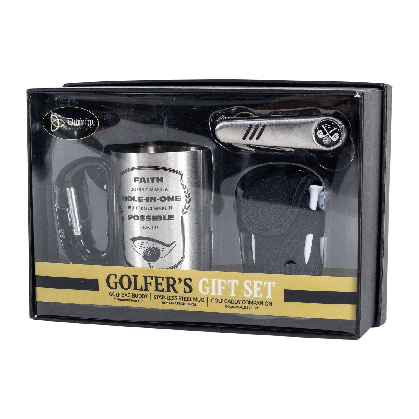 Golfers Gift Set: Faith - Luke 1:37