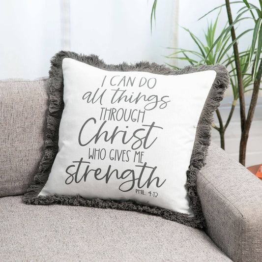 I Can Do All Things Prayer Pocket Pillow Cover