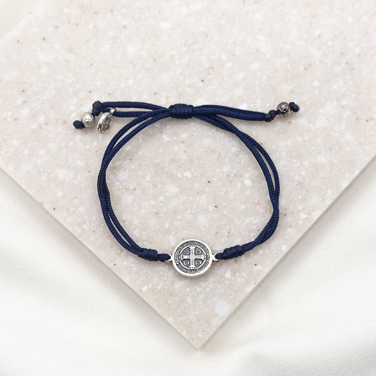 Serenity Blessing Bracelet - Navy Blue / Gold