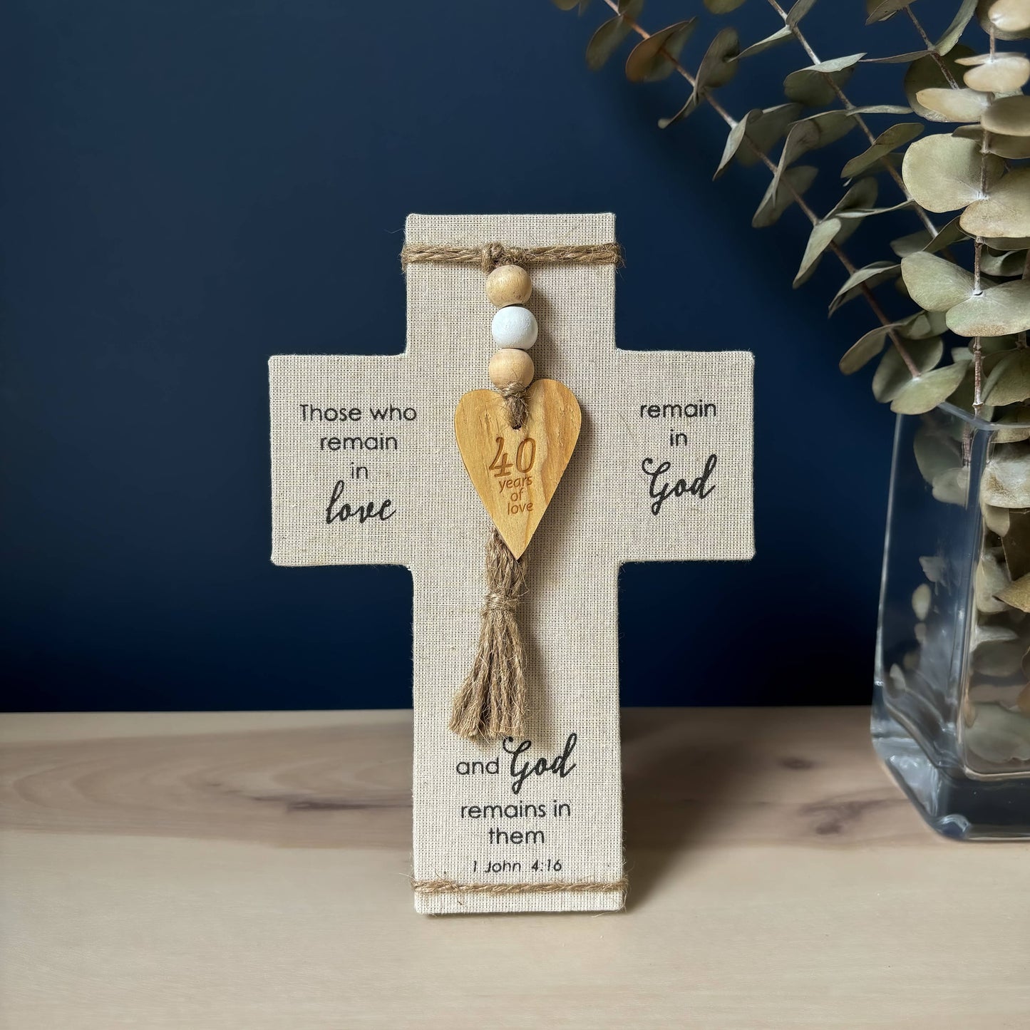 Fabric Anniversary Crosses
