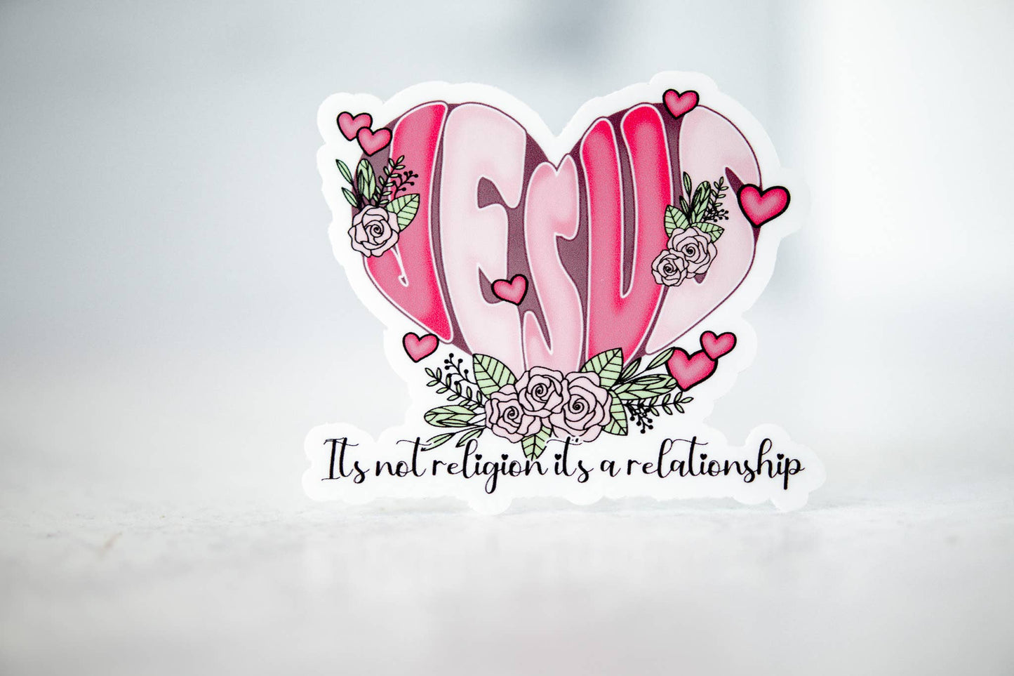 Jesus, Its A Relationship, Vinyl Sticker, 3x3 in.